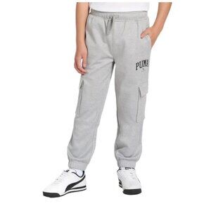 NWT PUMA Youth Tech Fleece Gray Jogger Size XS